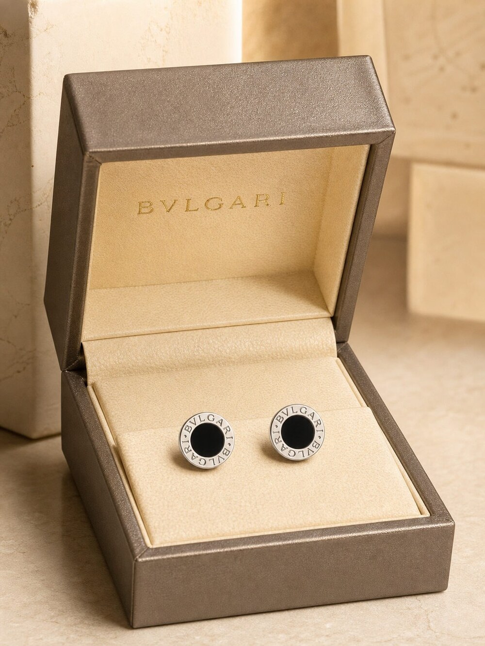 Bulgari Refined Statement Earrings Style 2 | New with Box - Picture 3 of 9